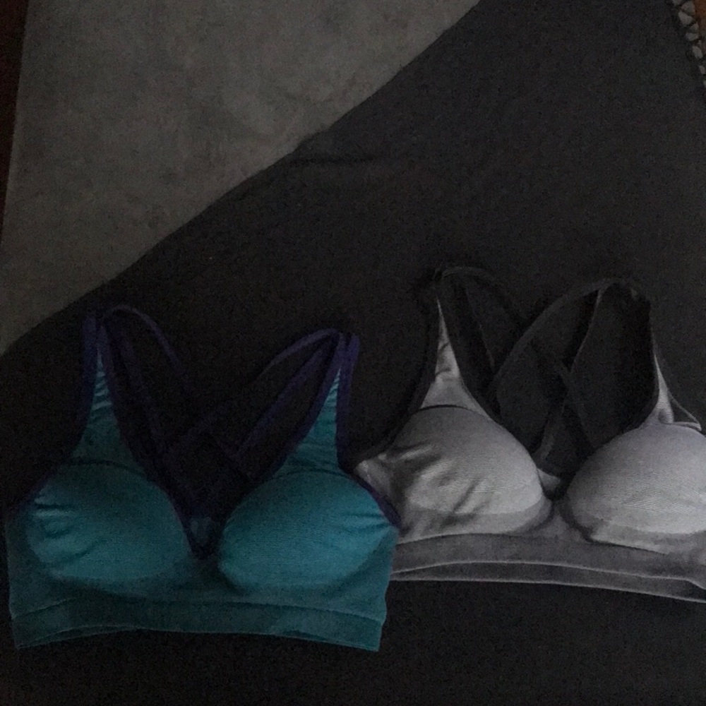 2 Victoria secret pink sports bra